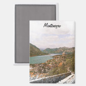 Retro Montenegro Kotor Bay Magneet (Voorkant / Achterkant)