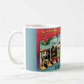 Retro Monterey Californië Groet Mok (Links)