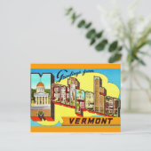 Retro Montpelier Vermont Briefkaart (Staand voorkant)