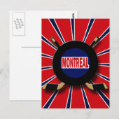 RETRO MONTREAL HOCKEY BRIEFKAART (Voorkant / Achterkant)