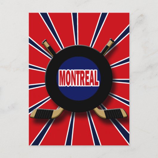 RETRO MONTREAL HOCKEY BRIEFKAART (Voorkant)