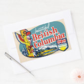 Retro Mooie Brits Columbia Canada Sticker (Envelop)