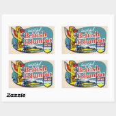 Retro Mooie Brits Columbia Canada Sticker (Vel)