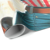 Retro Mooie Cowgirl Pin Up Cadeaupapier (Rol Hoek)