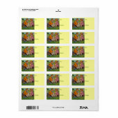 Retro Mooie Dieren Pasen Etiket (Full Sheet)