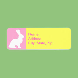 Retro Mooie Dieren Pasen Etiket