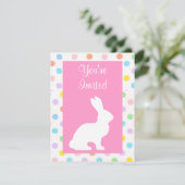 Retro Mooie Dieren Pasen | Konijn Kaart (Staand voorkant)