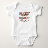Retro Mooie Ogen Dik Billen Baby Rompertje (Voorkant)