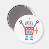 Retro Mooie Robot Speelgoed Voor Kinderen Magneet (Voorkant / Achterkant)