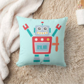 Retro Mooie Robot Speelgoed Voor Kinderkamer Kussen (Deken)