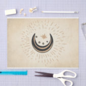 Retro Moon sterren  sepia paper Tissuepapier (Craft)