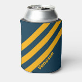 Retro Moonlit Tide Three Stripes met naam Blikjeskoeler (Blikje Achterkant)