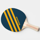 Retro Moonlit Tide Three Stripes met naam Tafeltennisbatje (Zijkant)