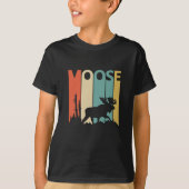 Retro Moose Cadeauidee T-shirt (Voorkant)