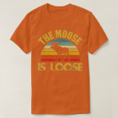 Retro Moose is een losse schimmel T-shirt (Design voorkant)