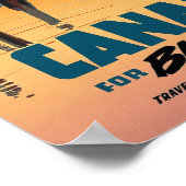 Retro Moose natuur Canada voor grote gamereiskunst Poster (Hoek)