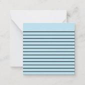 Retro Moppie Blauwe Kerstmis Notitiekaartje (Achterkant)