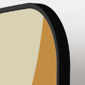 Retro mos cirkel streep met naam pickleball paddle (Links Detail)