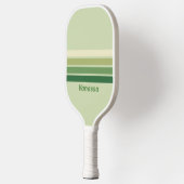 Retro mos over regenboog met naam pickleball paddle (Links)