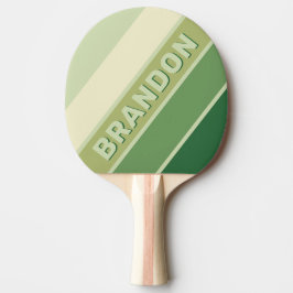 Retro Mos Regenboog Vet met Naam Tafeltennisbatje