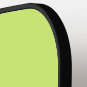 Retro Mos Uitgevaagd Drie Dwars Strepen met Naam Pickleball Paddle (Links Detail)