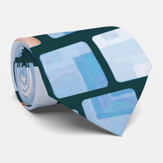 Retro Mosaic Stropdas (Opgerold)