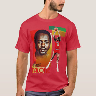 Retro Moses Malone Basketbal D T-shirt
