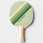 Retro Moss Regenboog met Naam Tafeltennisbatje (Voorkant)
