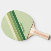Retro Moss Regenboog met Naam Tafeltennisbatje (Zijkant)