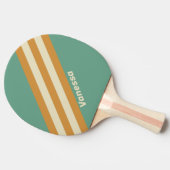 Retro Moss Stripes met naam Tafeltennisbatje (Zijkant)