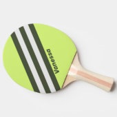 Retro Moss Vervagen Strepen met Naam Tafeltennisbatje (Zijkant)