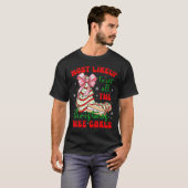 Retro Most Likely To Eat All The Christmas Tree Ca T-shirt (Voorkant volledig)