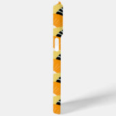 Retro Mosterd Zwart Patroon Gepersonaliseerd Case-Mate iPhone Case (Achterkant / Rechts)