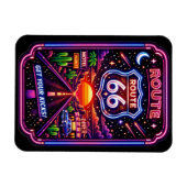 Retro Motel Diner Reis Cadeau Magneet (Horizontaal)