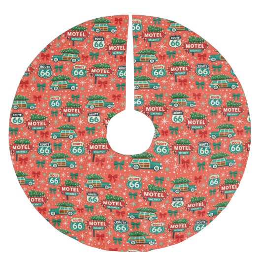 Retro Motel Kerstboom Display Rok (Voorkant)