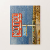 RETRO MOTEL SIGN PUZZZLE LEGPUZZEL (Verticaal)