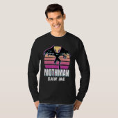 Retro Mothman 80s Cryptid Sunset T-shirt (Voorkant volledig)