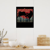 Retro Mothman Cool  Cryptid Cartoon Origi Poster (Keuken)