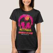 Retro Mothman Harbinger van Doom Legends Cryptid C T-shirt (Voorkant)