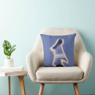 Retro Motion Blur Silhouette Abstract Worpillow Kussen