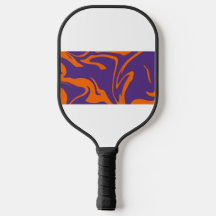 Retro Motion Oranje & Paarse Pickleball Paddle