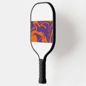 Retro Motion Oranje & Paarse Pickleball Paddle (Links)