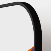 Retro Motion Oranje & Paarse Pickleball Paddle (Links Detail)