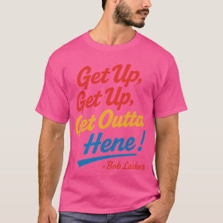 Retro Motivatie quote Typografie in Rood, Geel T-shirt