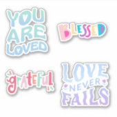 Retro Motivatie Sticker Collectie -  Qu (Voorkant)