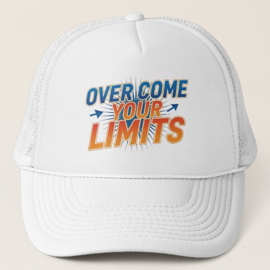 Retro Motiverende Burst Design Trucker Pet (Voorkant)