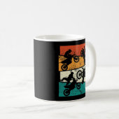 Retro Motocross Freestyle Koffiemok (Voorkant rechts)