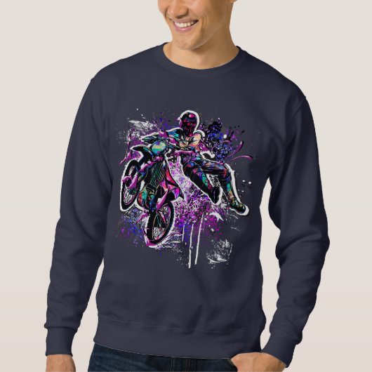 Retro Motocross - MX Motocross Sweatshirt (Voorkant)