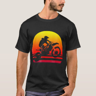 Retro Motocross Shirt Sunset Dirt Bike