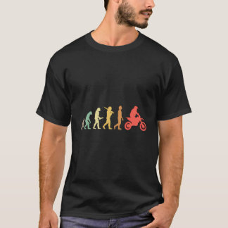 Retro Motorcross Evolution Gift voor Motorcross Ri T-shirt